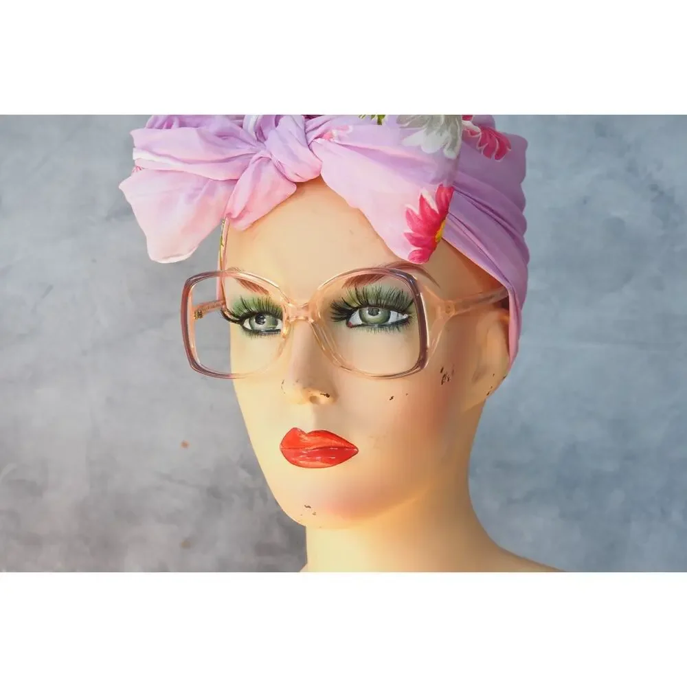 Vintage 1970s Eyeglasses Grandma Chic Boho Festival NOS Jackie O USA 53-15
